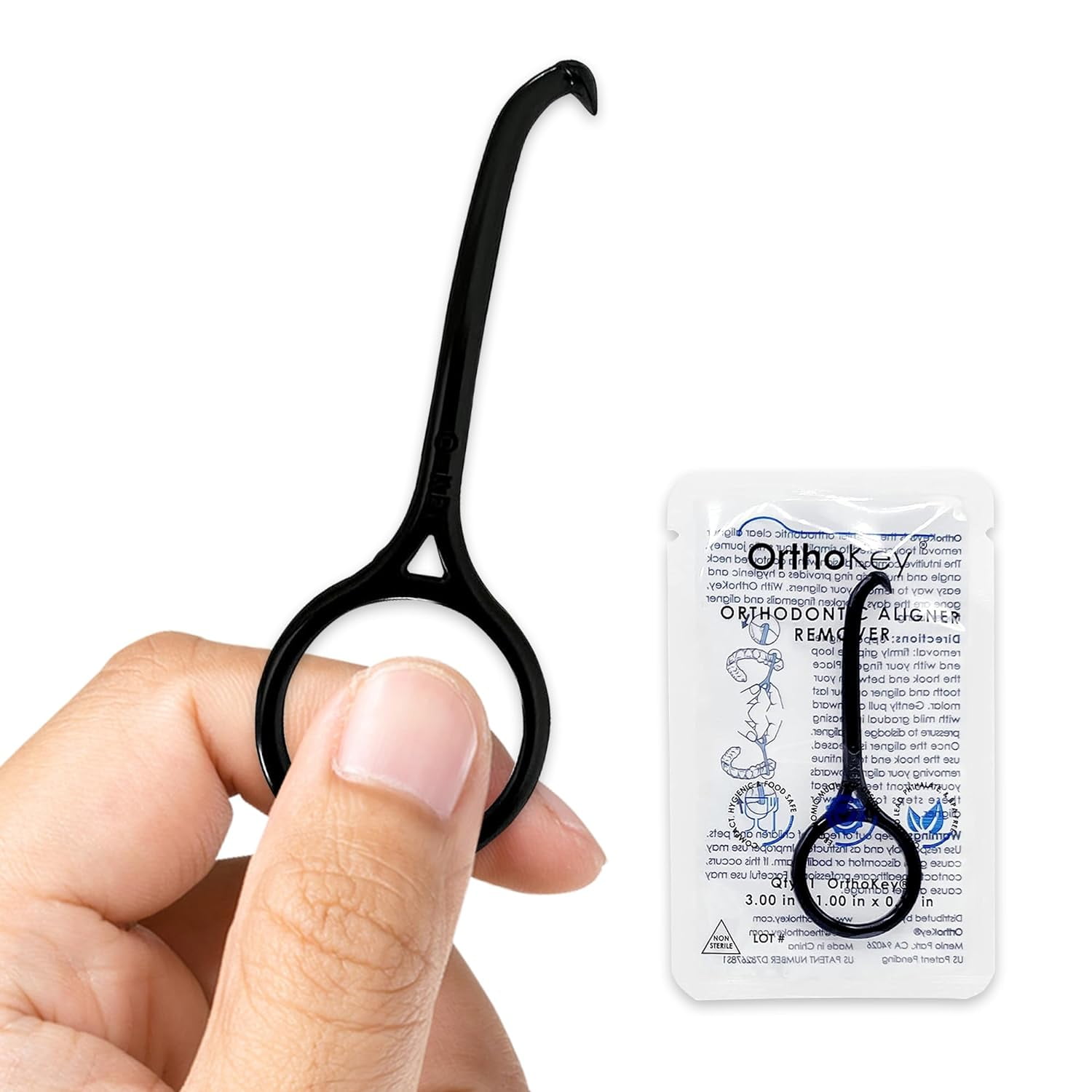 OrthoKey Clear Aligner Removal Tool Dental Grade Invisalign Remover