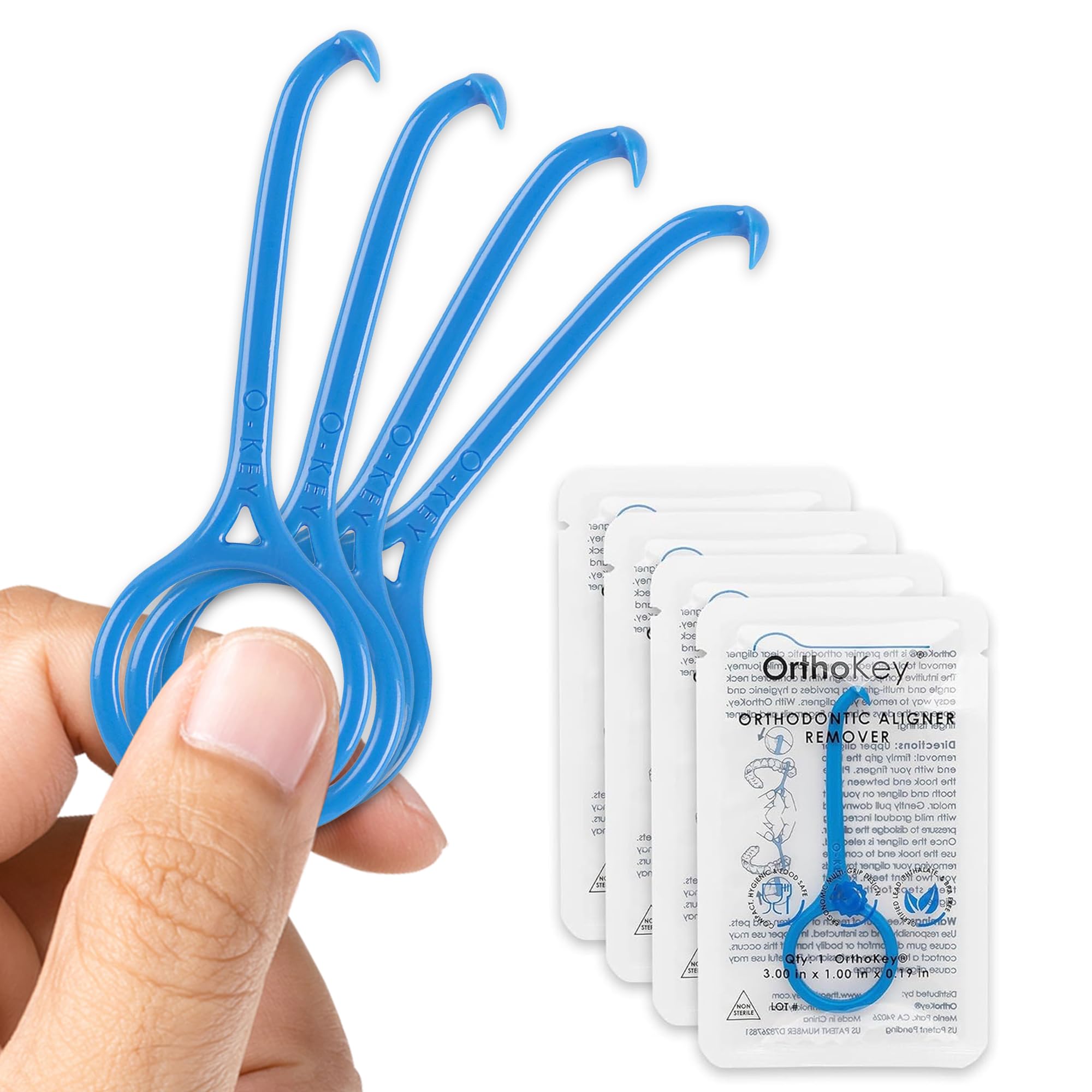 OrthoKey Clear Aligner Removal Tool Dental Grade Invisalign Remover