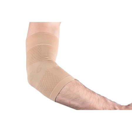 OrthoSleeve ES6 Elbow Compression Sleeve for Golfer’s Elbow, Tendonitis, and Tennis Elbow Relief, Natural/Medium