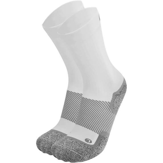 OrthoSleeve Wellness Compression Socks Crew Neuropathy Socks for Foot Pain, White/2XLarge
