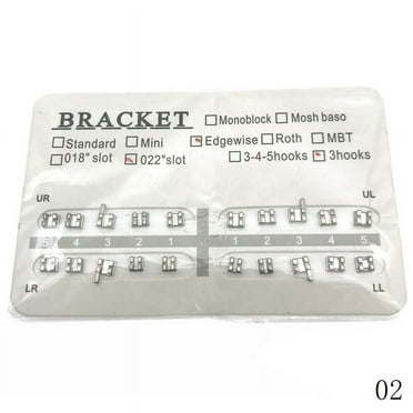 Orthodontic Dental No Hook 022" Slot Edgewise Metal Braces Brackets Best *ο ε мл T7O8