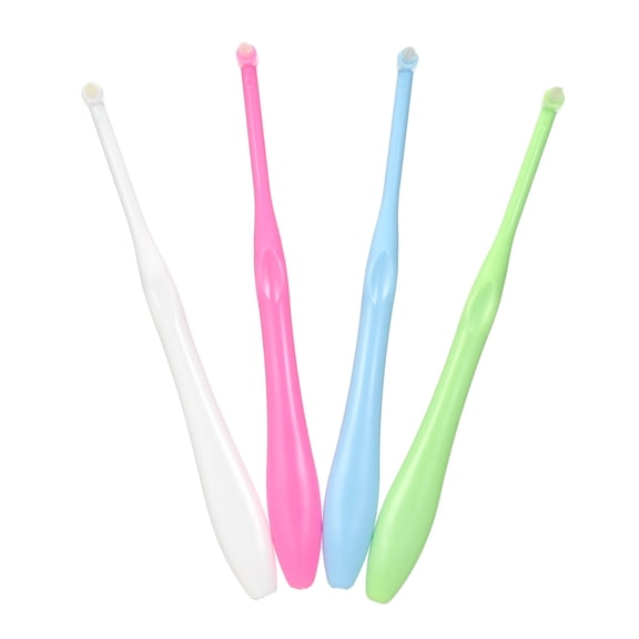 Orthodontic Interdental Toothbrush, Soft Bristle, Tapered Head for Braces and Bridges Cleaning, Green