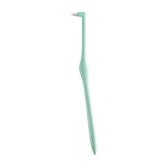 Orthodontic Interproximal Brush Set – Tapered Singles Tip Cleaner for Braces and Aligners, Angled Handle, Hygienic Travel Caps, 60-Pack