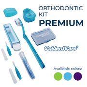 Orthodontic Oral Care Kit Case Premium - Blue