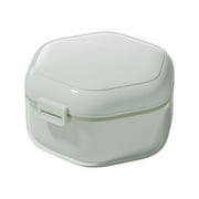 LanSuare Orthodontic Storage Case - Retainer Cleaner Box with UV Sanitizing & Travel Lock