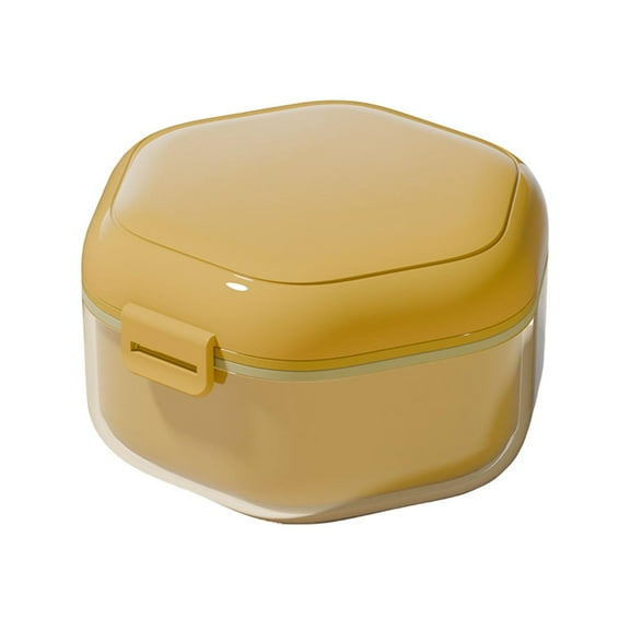LanSuare Orthodontic Storage Case - Retainer Cleaner Box with UV Sanitizing & Travel Lock