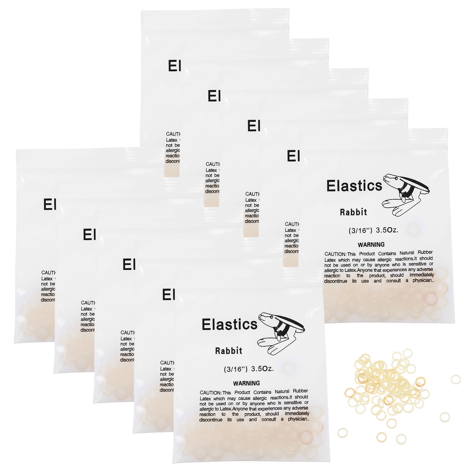 Orthodontic Supplies Teeth Elastic Bands for Braces Dental Tool Tools Orthodontics Rubber 10