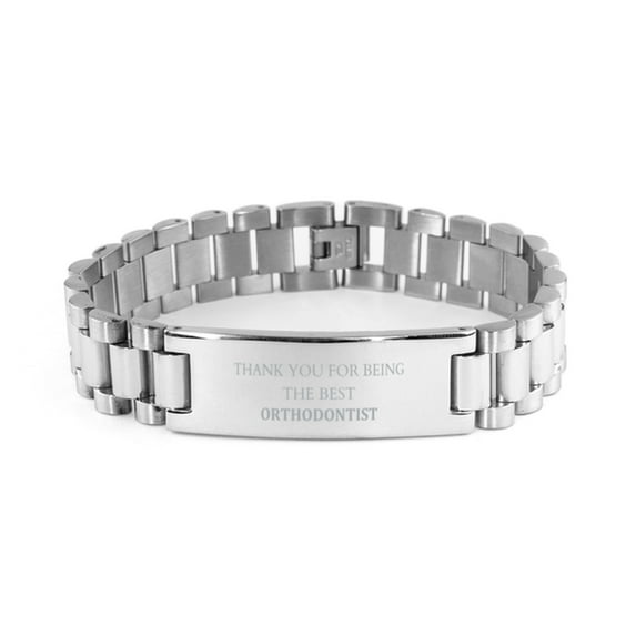 Orthodontist Bracelet Thank You Best Stainless Steel Gift for Graduation Confidence Hope and Inspiration