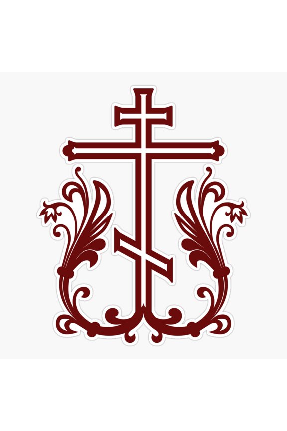 Orthodox Cross Faith Symbol Sticker
