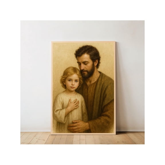 Orthodox Jesus Print: Gold Style, Christian Home Decor Wall Art Faith Poster Warm Present Vintage UNFRAMED Poster Size 24x36