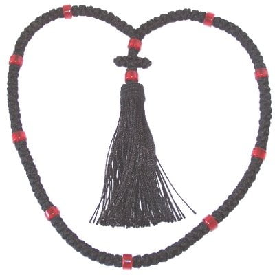 Orthodox prayer Rope - 100 knots Chotki, Komvoskini - Komboskini from Jerusalem (36cm or 14 inches long)