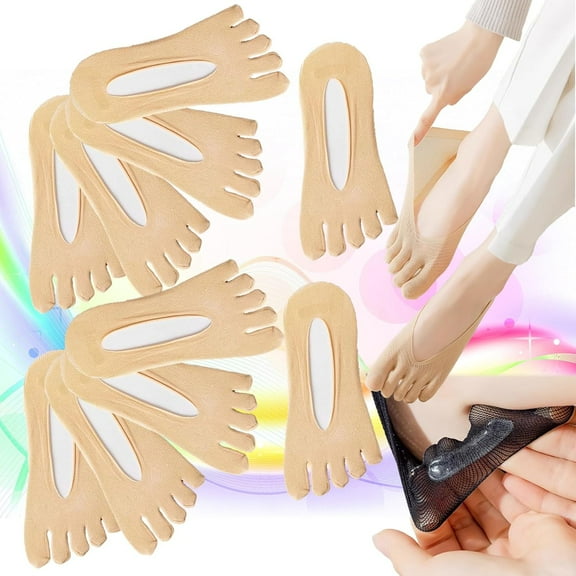 Orthoes Bunion Relief Socks Women, Orthoes Socks, Orthoes Bunion Corrector Socks for Women (Beige,10 Pairs)