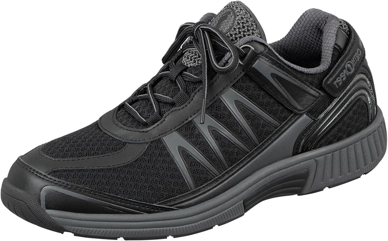 Orthofeet Men's Orthopedic Knit Sprint TieLess Sneakers