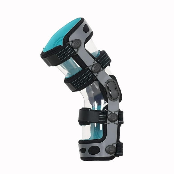 Orthomen ACL Knee Brace for MCL/PCL/Meniscus/Ligament/Sports Injuries, Adjustable Hinged ROM Orthopedic Knee Orthosis for Men & Women (XXL/Right)