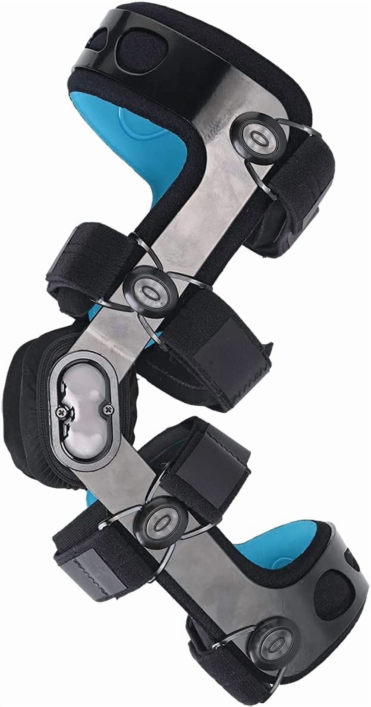Orthomen Adjustable Hinged ACL Knee Brace for Sports Injuries, Men & Women(M-Left)