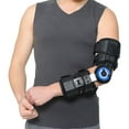 thumbnail image 1 of Orthomen Hinged ROM Elbow Brace, Adjustable Post OP Elbow Brace Stabilizer Splint Arm Injury Recovery Support After Surgery，Mam & Women(Left), 1 of 6