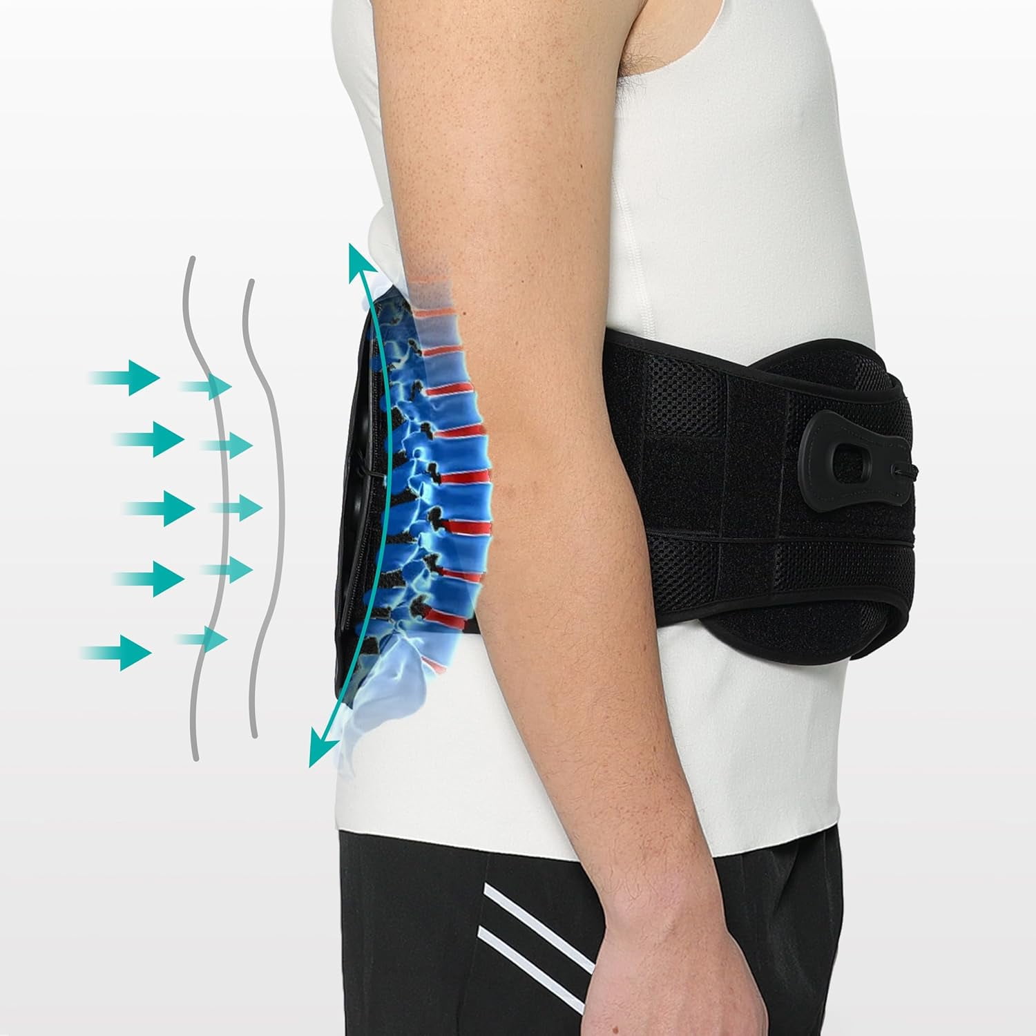 Lower Back & Spine Pain Brace - Fits Men & Women With 28 - View #3