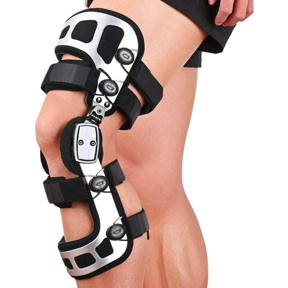 Orthomen OA Unloader Knee Brace Instability of Knee Joint or Ligament Injury & Protect Knee Joint after Knee Surgery (L/R)