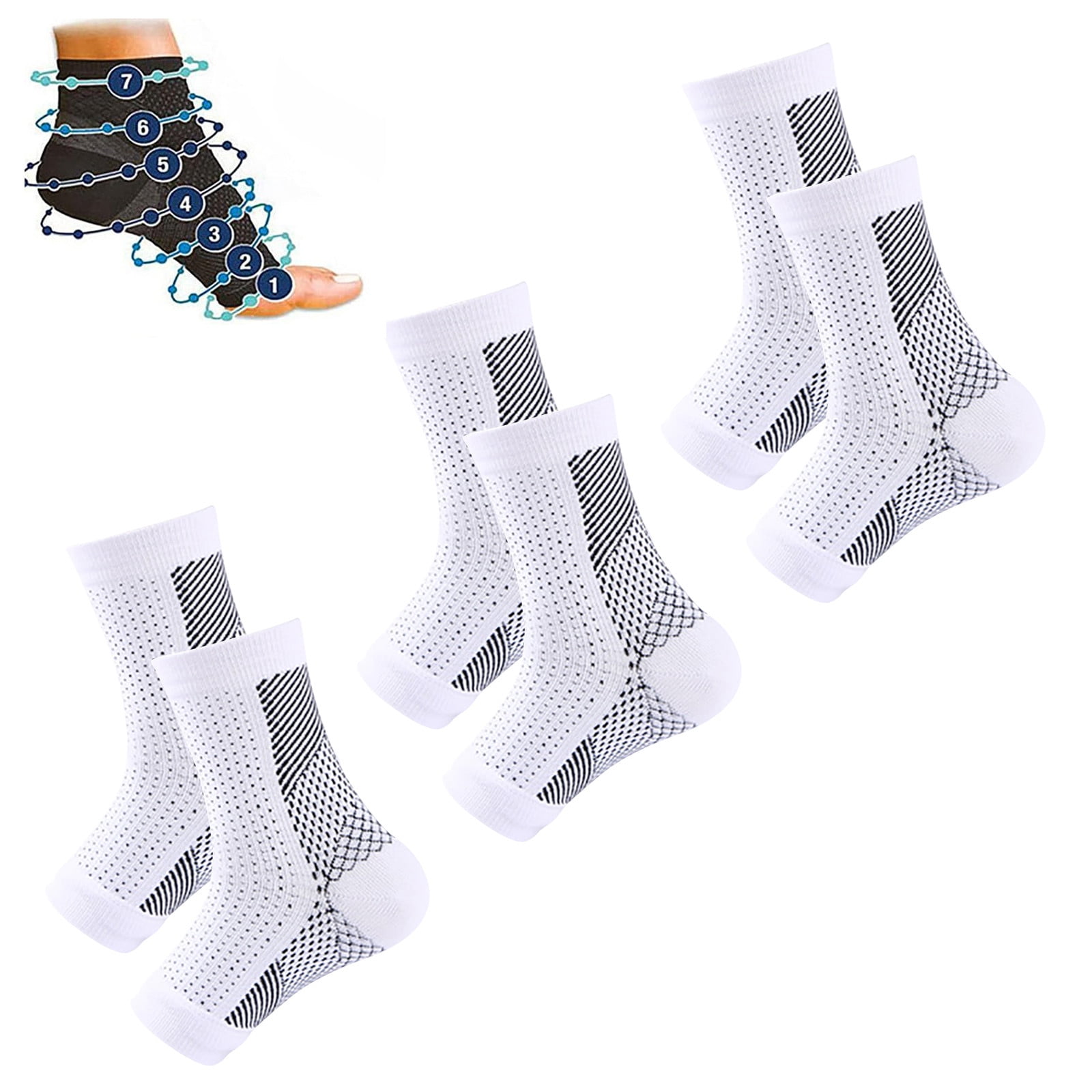 Orthopaedic Compression Socks Foot Compression Ankle Support Plantar ...