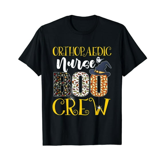 Orthopaedic Nurse Boo Crew Halloween Boo Ghost Spider T-Shirt