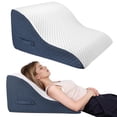 thumbnail image 1 of Orthopedic Bed Wedge Pillows, Soft Foam Triangle Pillow 12&24 Inches Height for Acid Reflux Relief, After Surgery, Ergonomic Incline Reading Pillow for Sleeping, Back Leg Pain Relief, 1 of 9