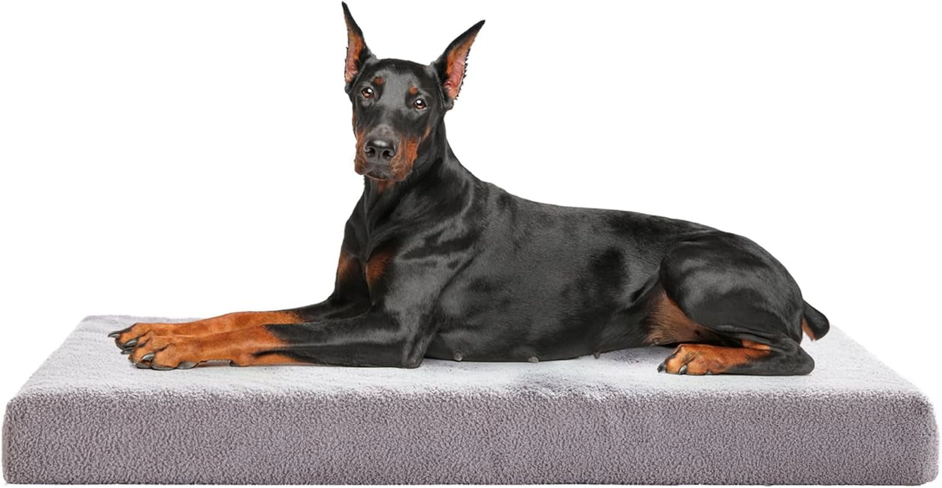 Orthopedic Big Dog Beds for Extra Large Dogs, XXL Memory Foam Washable Dog Bed with Waterproof Liner and Cooling Gel Mattress, Comfy Dog Crate Pad Fits up to 150 lbs Pets