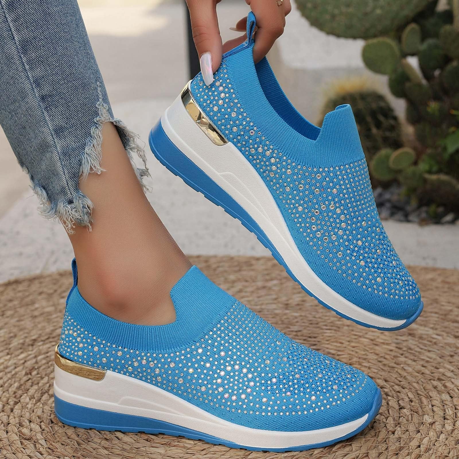 Orthopedic Casual Shoes for Women Arch Support Golf Shoes Wide Slip on ...