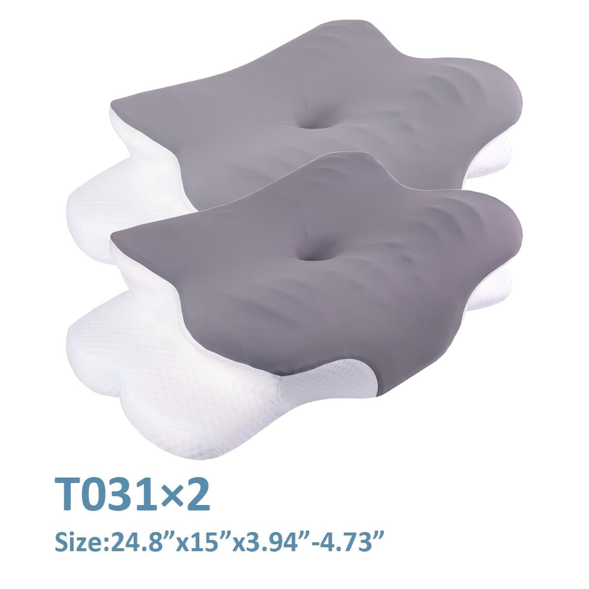 Orthopedic Cervical Memory Foam Pillow Butterfly Shape Bed Pillow Support Sleeping Pillow, Neck Pillows for Side Sleepers, Back/Stomach Sleepers for Neck and Shoulder Pain