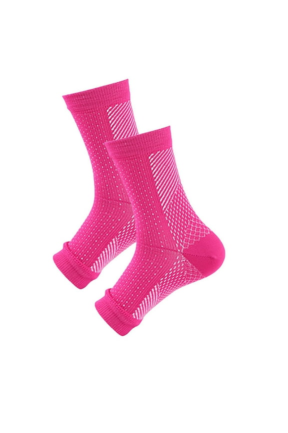 Orthopedic Compression Socks | Open Toe Ankle Support | Nylon Spandex Blend | | Non-Slip Sole Grip | For Sports, , Work | 1 Pair | Breathable Sweat