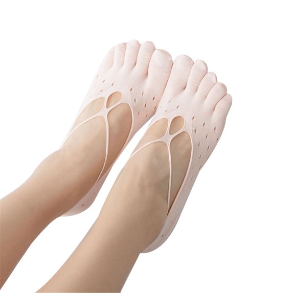 Orthopedic Compression Socks Women'S Toe Socks Ultra Low Cut Liner with Gel Tab Breathable