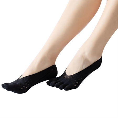 Orthopedic Compression Socks Women'S Toe Socks Ultra Low Cut Liner with Gel Tab Breathable