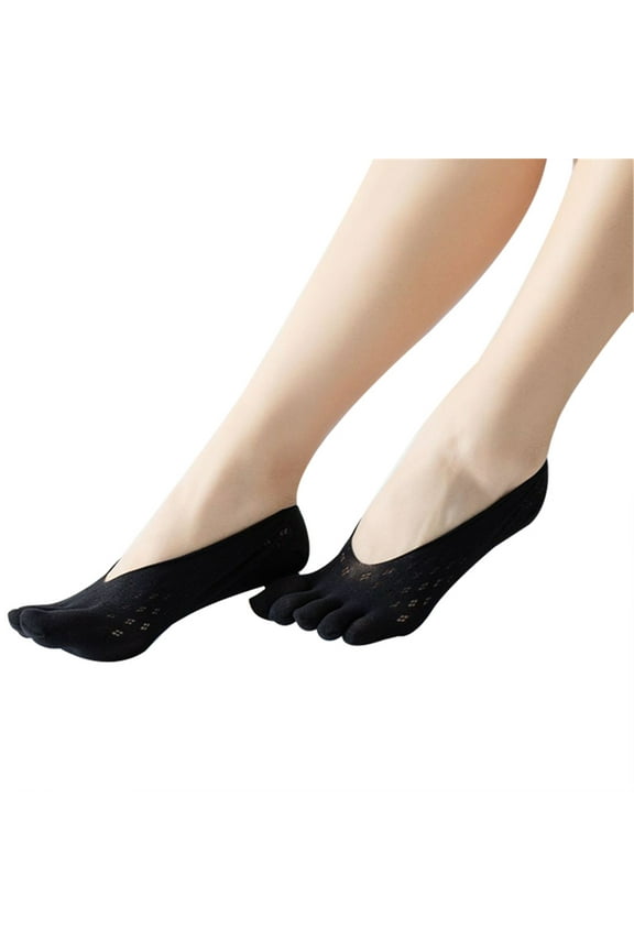 Compression Socks Women'S Toe Socks Ultra Low Cut Liner with Gel Tab Breathable