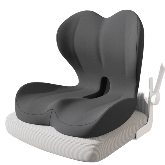 Orthopedic Cushion - Instant Relief for Back, Ergonomic Memory Foam Seat Pad with Coccyx Cutout & Lumbar Support Pillow, Tailbone & Lower Back Pain Relief Cushion