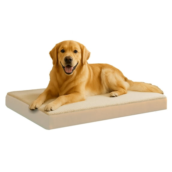 PETMAKER Orthopedic Memory Foam Pet Bed - 36" x 27", Tan