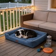 thumbnail image 1 of Orthopedic Dog Bed For Small Dogs Waterproof Rectangle Pet Mat Soft Comfortable Pet House Indoor Outdoor Cat Bed Non Slip Washable, 1 of 6