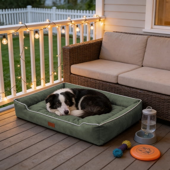 Orthopedic Dog Bed For Small Dogs Waterproof Rectangle Pet Mat Soft Comfortable Pet House Indoor Outdoor Cat Bed Non Slip Washable