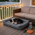 thumbnail image 1 of Orthopedic Dog Bed For Small Dogs Waterproof Rectangle Pet Mat Soft Comfortable Pet House Indoor Outdoor Cat Bed Non Slip Washable, 1 of 6