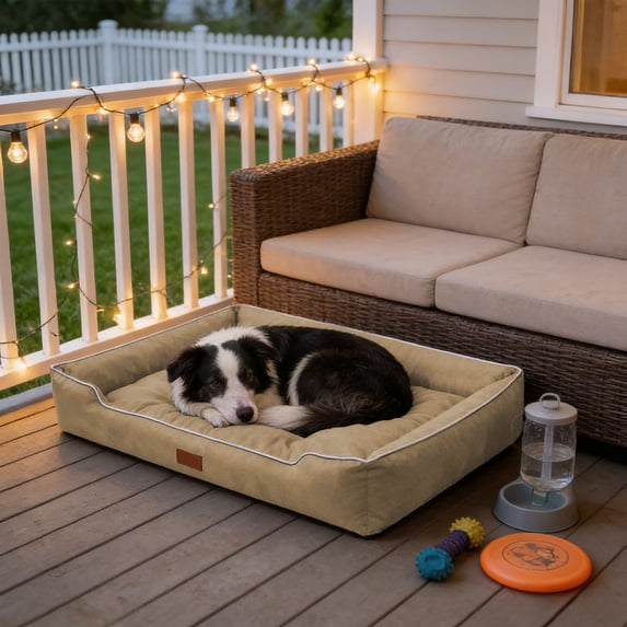 Orthopedic Dog Bed For Small Dogs Waterproof Rectangle Pet Mat Soft Comfortable Pet House Indoor Outdoor Cat Bed Non Slip Washable