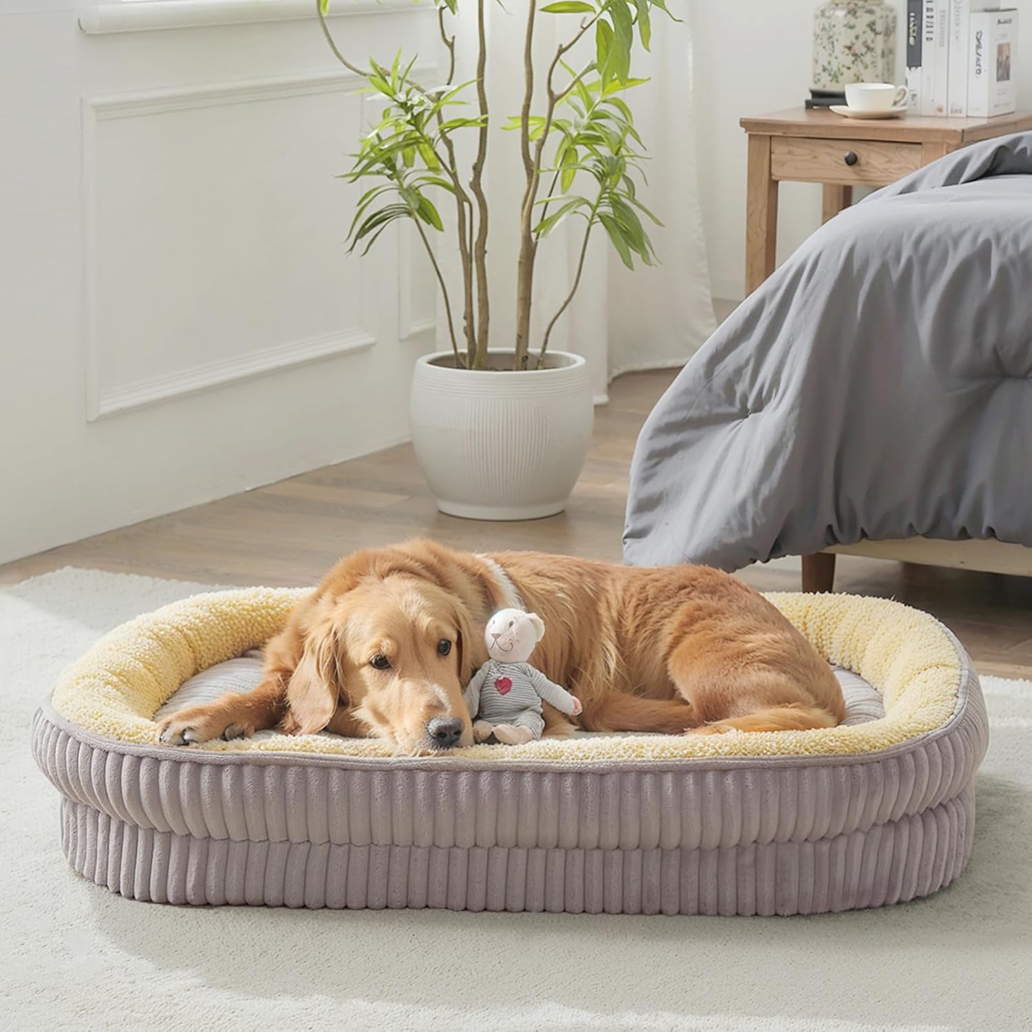 Orthopedic Dog Bed for Large Dogs Breeds, High Density Egg Crate Foam