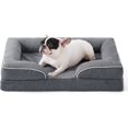 thumbnail image 1 of Orthopedic Dog Bed for Medium Dogs, Supportive Foam Medium Pet Bed Sofa with Washable Removable Cover, Waterproof Dog Couch Bed, Non-Slip Bottom and Egg-Crate Foam, Grey, 1 of 16