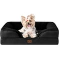 thumbnail image 1 of Orthopedic Dog Bed for Small Dogs, Waterproof Memory Foam Small Dog Beds with Sides, Non-Slip Bottom and Egg-Crate Foam Medium Dog Couch Bed with Washable Removable Cover,Black, 1 of 17