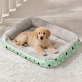 thumbnail image 1 of Orthopedic Dog Bed Washable, Soft Cat Bed with Crate Pad for Medium Pets, Machine Washable All Season Cozy Pet Sofa Mat, Green, 1 of 5