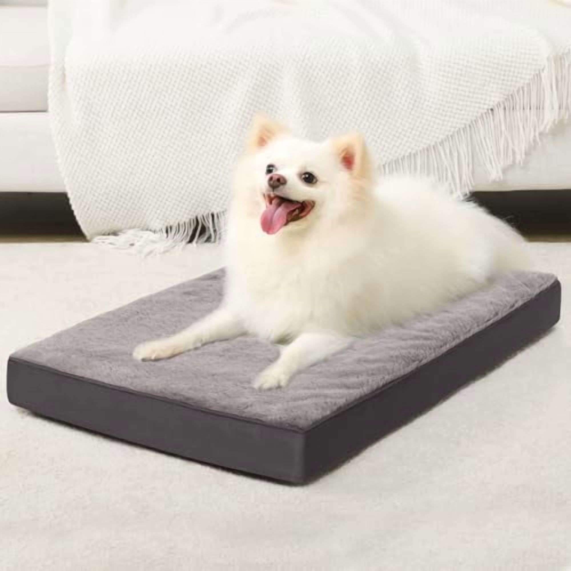 Orthopedic Dog Bed Waterproof Dog Crate Bed for Medium Dogs Deluxe ... - Waterproof Dog Crate With Grass