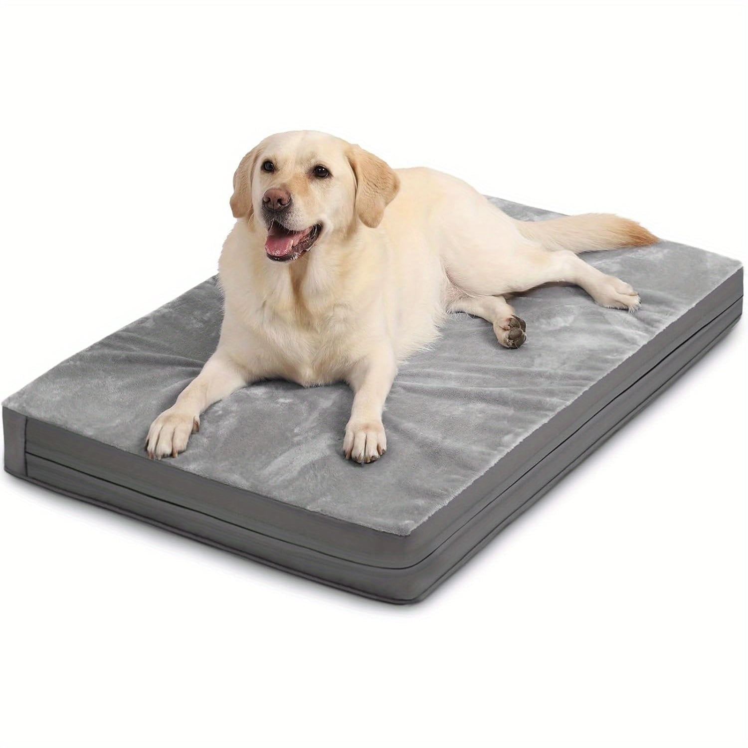 Orthopedic Dog Bed for All Sizes – Removable Washable Cover, Egg Crate Foam Support, Durable Anti-Slip Kennel Pad, Indoor & Outdoor