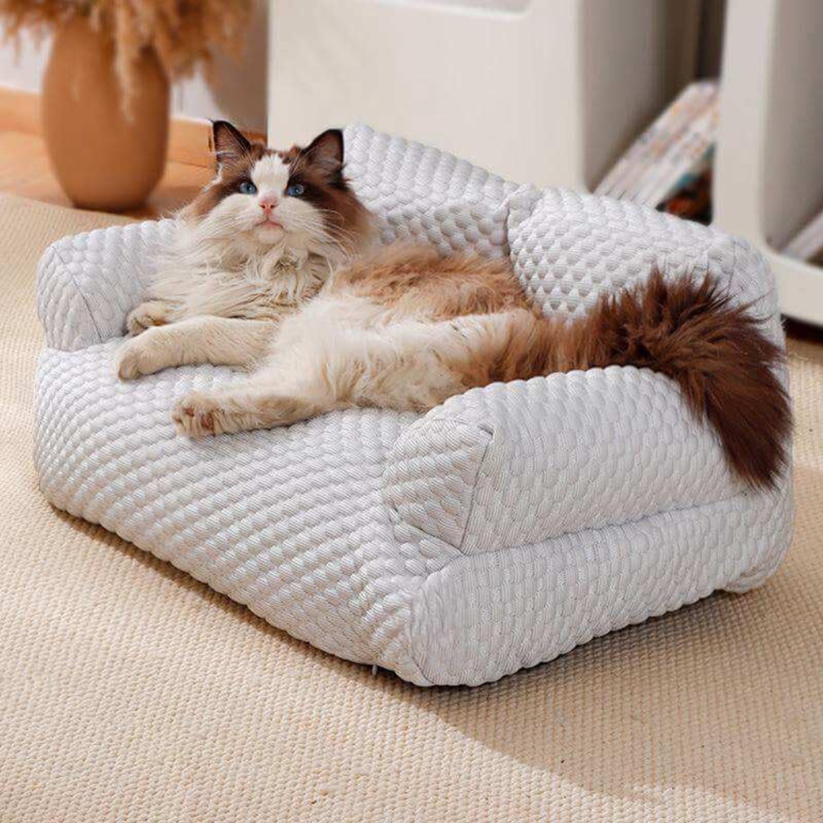 Orthopedic Dog Bed for Large Dogs – Washable Pet Couch Sofa with Ergonomic Head Support, Waterproof Liner, Non-Skid Bottom