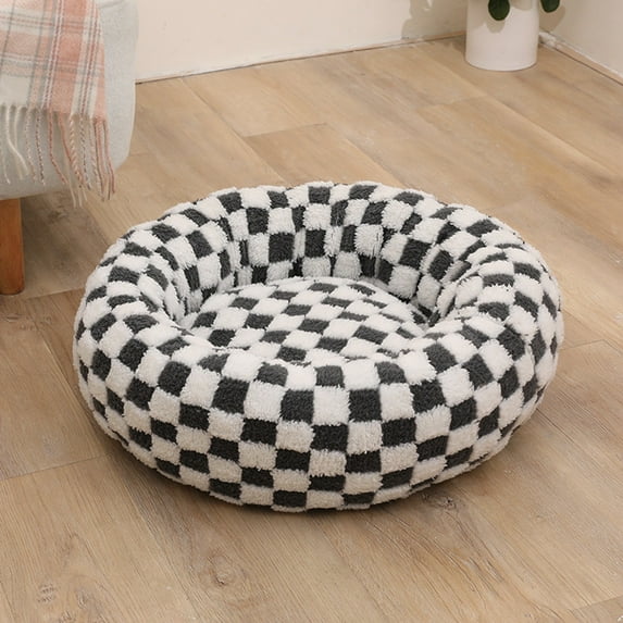 Round Pet Bed for Dogs and Cats - All Season Soft Warm Comfortable Sleeping Resting Bed - Cozy Home for