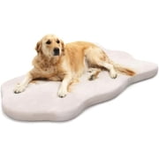 Orthopedic Dog Bed with Memory Foam Support Waterproof Dog Mattress for Large and Medium Dogs Beige