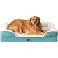 thumbnail image 1 of Orthopedic Dog Beds for Extra Large Dogs, Waterproof Memory Foam XL Pet Bed with Sides, Non-Slip and Egg-Crate Foam Big Dog Couch Bed with Washable Removable Cover,Turquoise Blue, 1 of 18