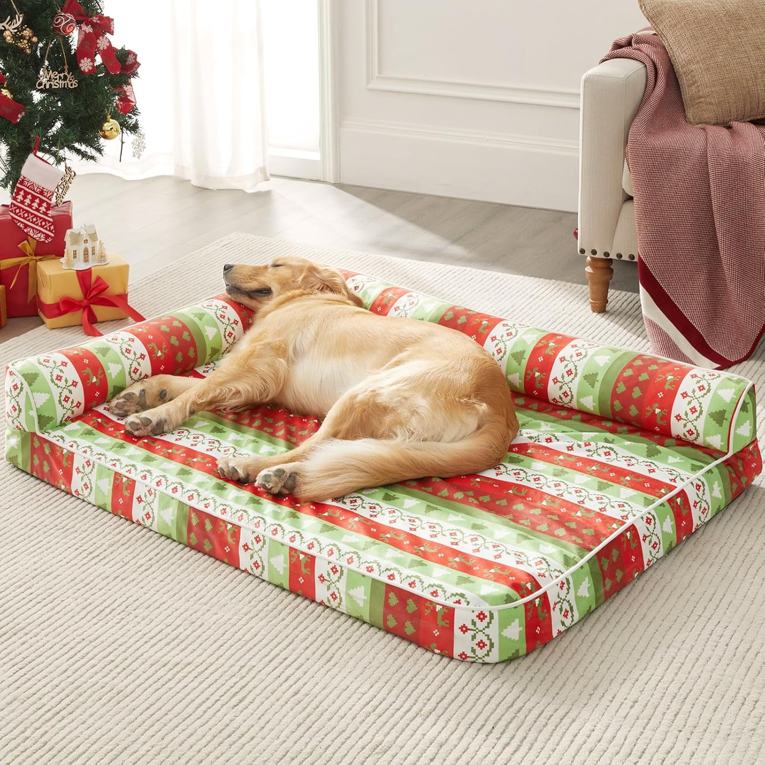 Dog Bed With Removable Washable Cover