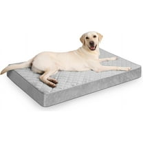 Orthopedic Dog Beds for Extra Large Dogs Waterproof with Removable Washable Cover and Non-Slip Bottom, 47x29 Inch, Light Gray